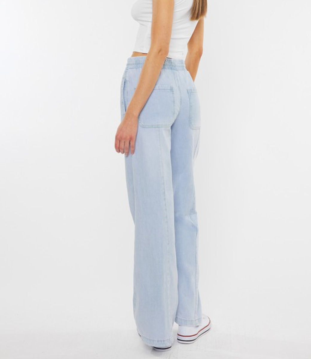 Alina High Rise Pull On Wide Flare