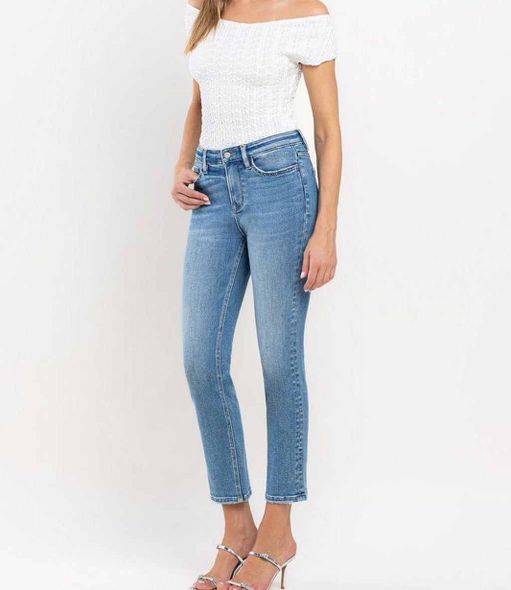 Raven High Rise Slim Straight