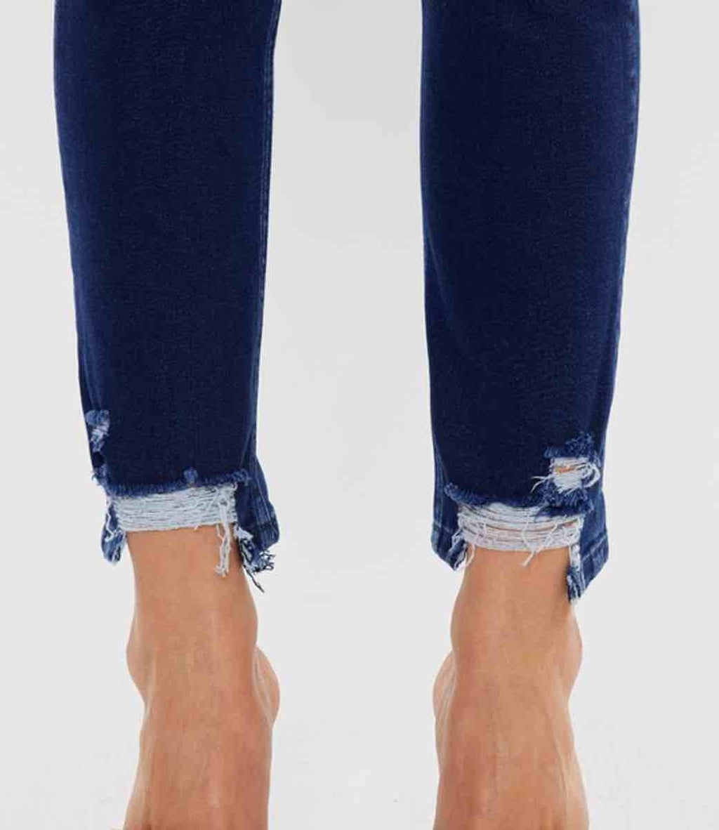 Cadence Ultra High Rise Slim Straight - Super Dark