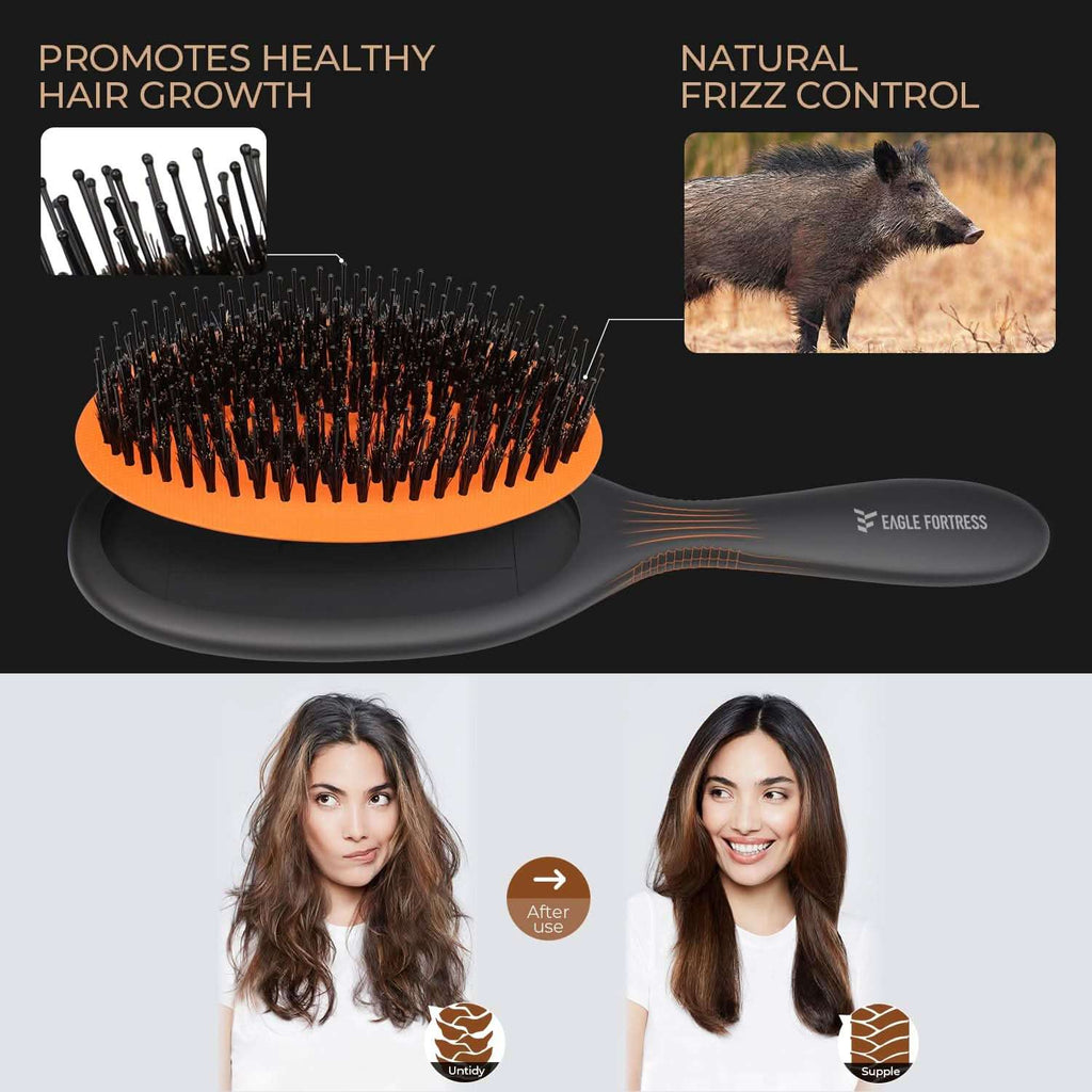 Eagle Fortress Glidease Boar Hairbrush