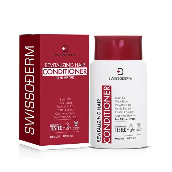 Swissoderm Revitalizing Hair Conditioner - Nourishes & Repairs Dry, Damaged Hair - Vegan, Sulfate & Silicone-Free - 300ml