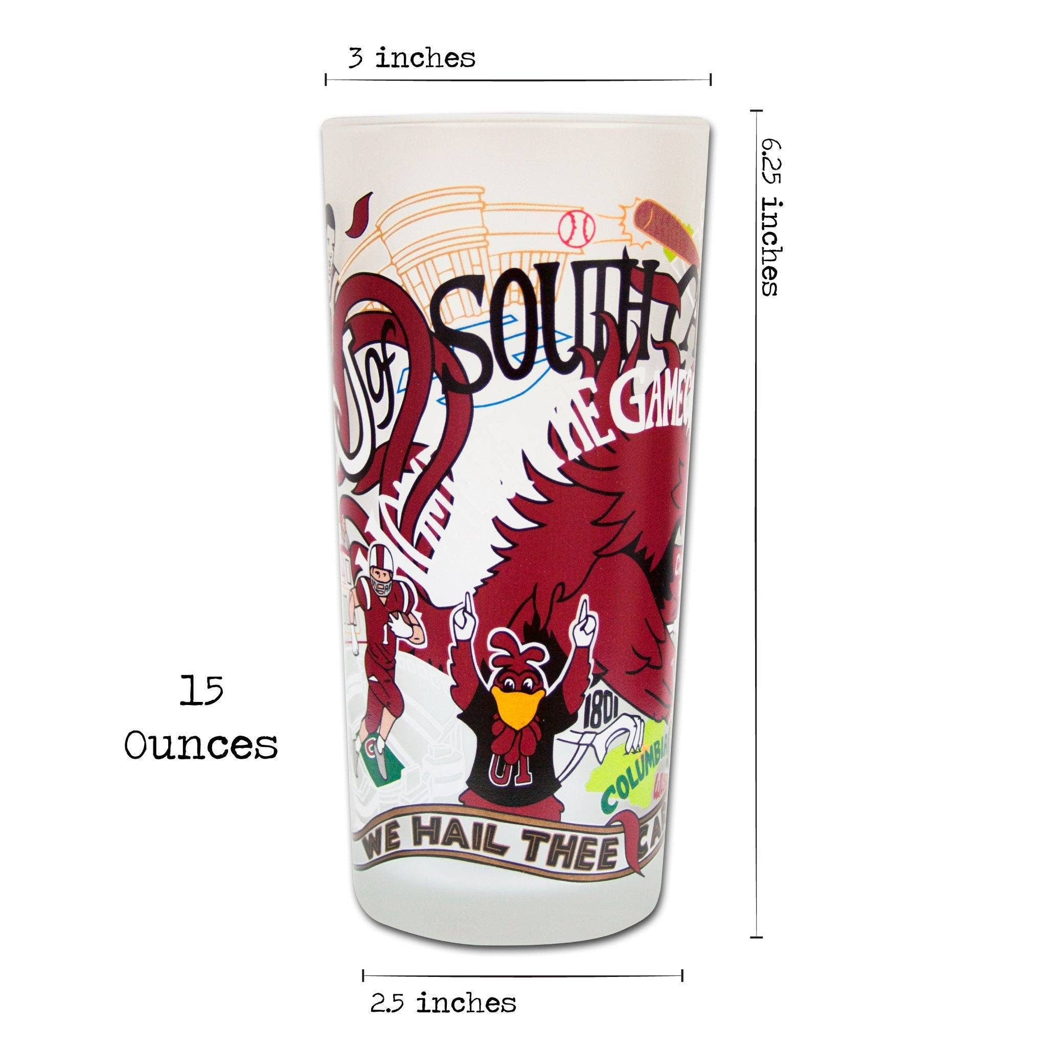 catstudio - South Carolina, University of Collegiate Drinking Glass