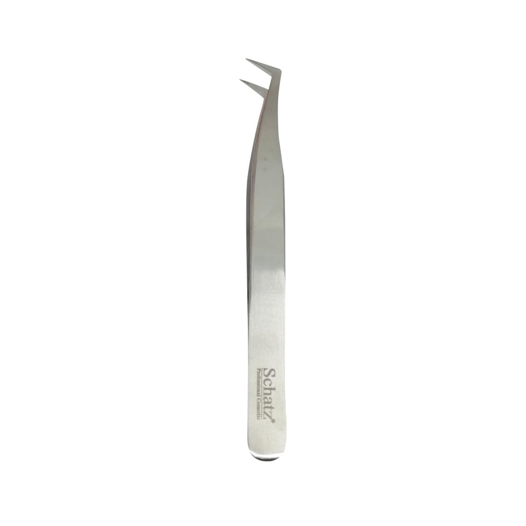 Schatz Professional Eyelash Tweezers No:4 - High-Quality Stainless Steel for Precise Application