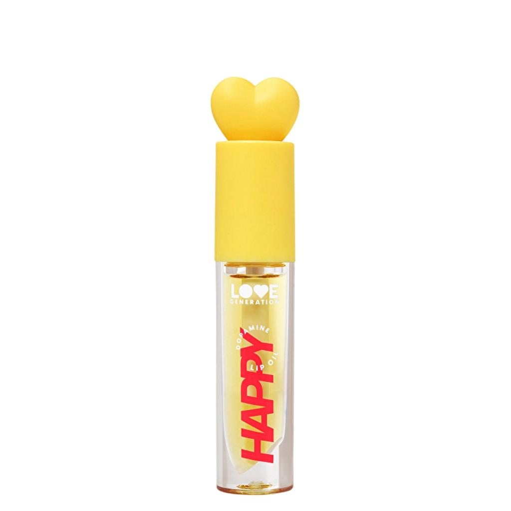 Love Generation Be Happy 02 Yellow Nourishing Lip Oil 3ml
