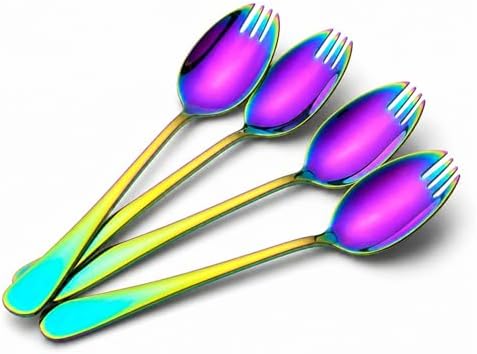 IQCWOOD 304 Stainless Steel Sporks