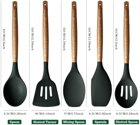 Non-Stick Silicone Cooking Utensils Set