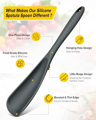 BUNDLEPRO Silicone Cooking Spoons