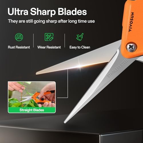 VIVOSUN 6.5 Inch Garden Scissors