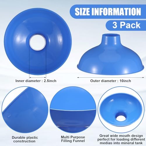 Vesici 3 Pack Extra Large Wide Mouth Funnel 2.5" x 10"