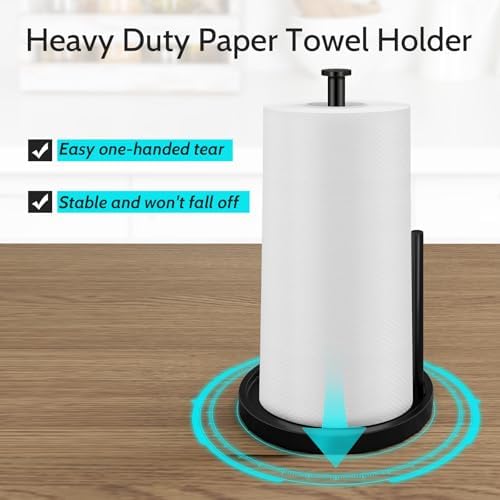 Paper Towel Holder Countertop, Standing Paper Roll Holder