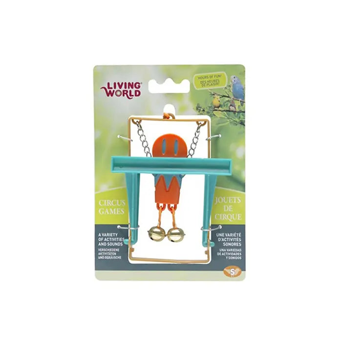 Living World Monkey Bird Toy Colorful Cage Accessory 1 pc