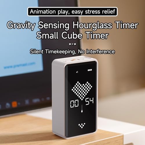 Visual Timer, Rechargeable Digital Hourglass Timer