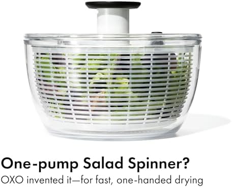 OXO Good Grips 6.22 Qt Salad Spinner, Vegetable Washer
