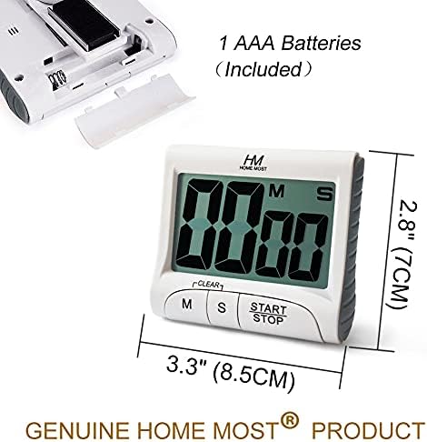 3" Large Display Kitchen Timer