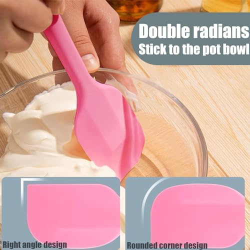 8 Pieces Silicone Spatulas, 8.5 inch Non-stick