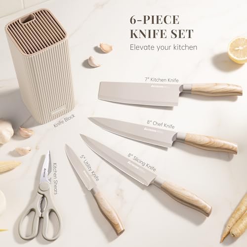 Astercook Knife Set, 6-Piece Kitchen Knife Set