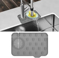 Dimeho Sink Faucet Splash Guard Mat Silicone Soap Dish Pad Faucet Handle Drip