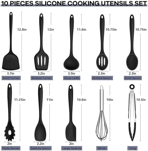 TeamFar Silicone Cooking Utensils