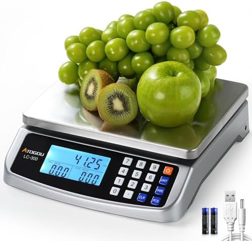 Atogou 110lb Food Scale, Commercial Kitchen Scale