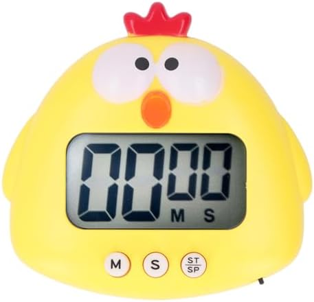 Digital Kitchen Timer Countup Countdown Cartoon Animal Sound Flash Alert Easy