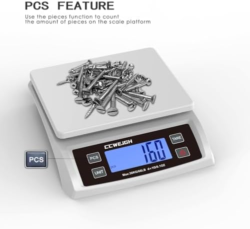 Digital Kitchen Scale 30KG/66LB, Stainless Bread Scale