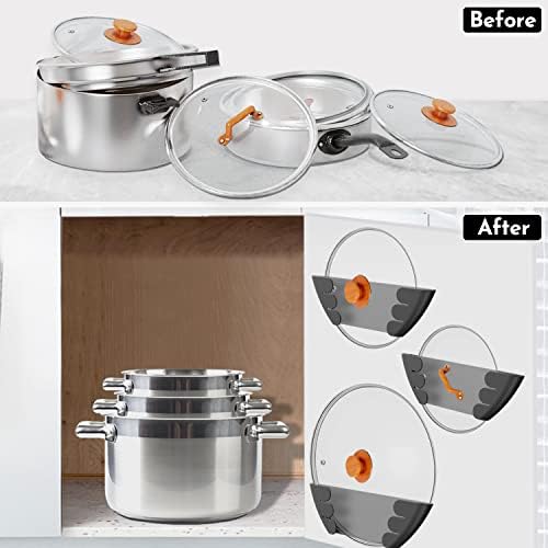 Universal Pot Lid Organizer for Cabinet