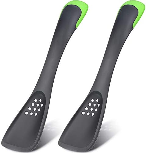 Patelai 2 Pack 5-in-1 Silicone Slotted Spoon Spatula Set