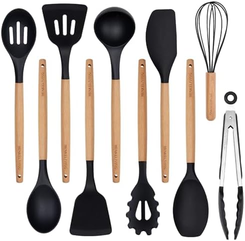 Silicone 10 Pcs Kitchen Cooking Utensils Set, Recycled Materials Certification
