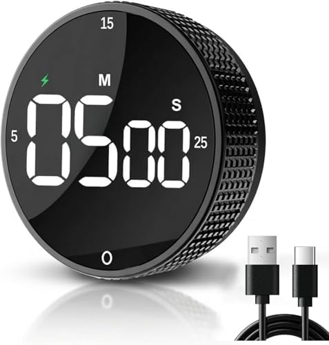 Rechargeable USB-C Digital Kitchen Timer