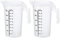 PATIKIL Graduated Beaker, 2 Pack 250ml PP Plastic Liquid Measuring Cup Double