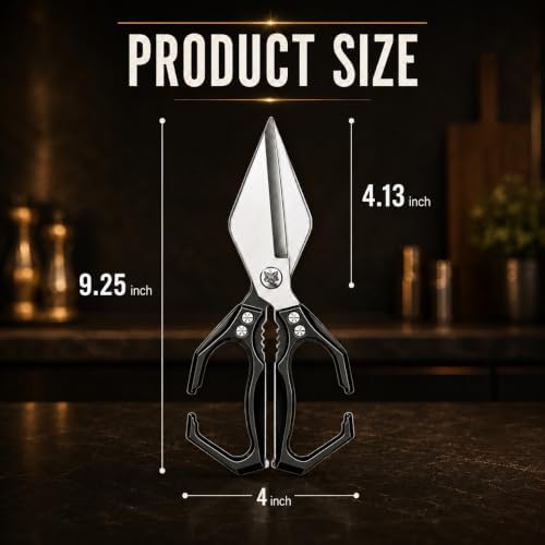 Seattleget Multifunctional Heavy-Duty Kitchen Shears, Chicken Bone Scissors