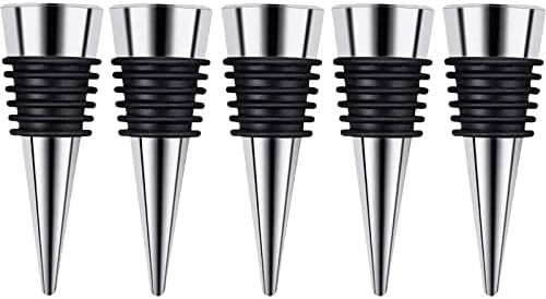 Wine Stopper 5 Pack, Reusable Decorative Bottle Stoppers