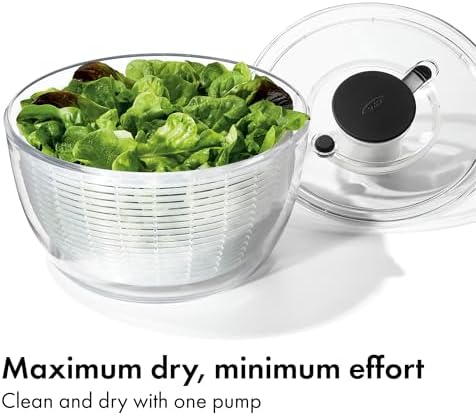OXO Good Grips 6.22 Qt Salad Spinner, Vegetable Washer