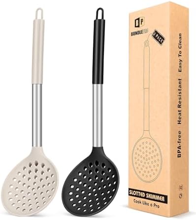 BUNDLEPRO Kitchen Ladle Strainer, 2 Pack