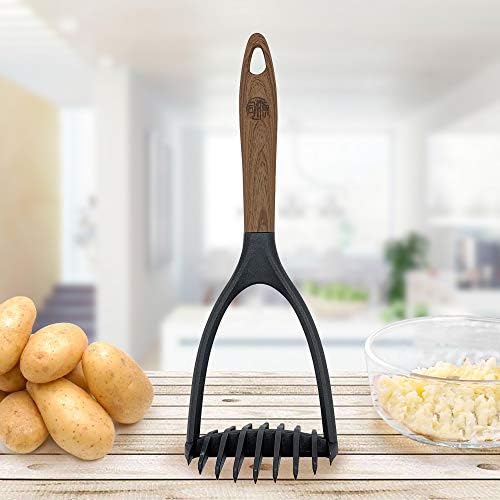 Potato Mashers with Woodlike Soft Touch Handle