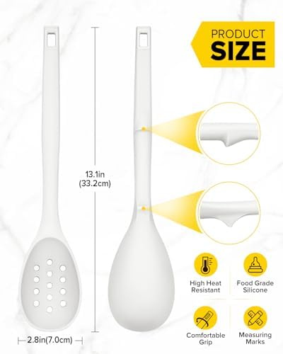 BUNDLEPRO Silicone Cooking Spoons