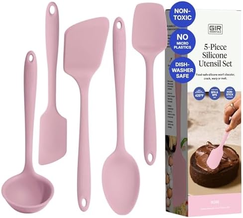 GIR: 5-Piece Silicone Essentials Kitchen Utensils Set – Rose