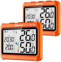Elitech 2Pack Digital Bluetooth Hygrometer Thermometer, Refrigerator Thermometer