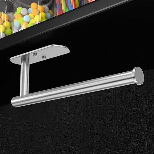VAEHOLD Adhesive Paper Towel Holder Under Cabinet Mount, Wall Mounted Paper