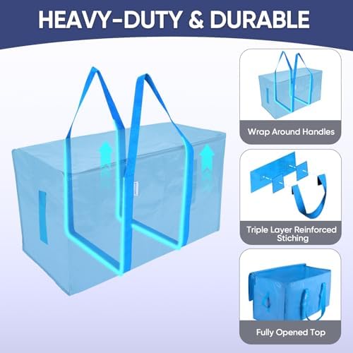 TICONN 6 Pack Extra Large Moving Bags Heavy Duty