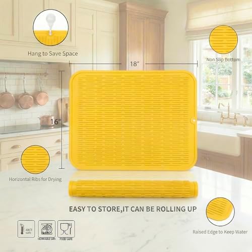 MicoYang Silicone Dish Drying Mat