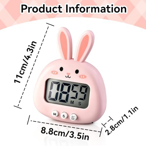 Cute Digital Desk Timer, Cute Digital Kitchen Timer Digital Magnetic Digital