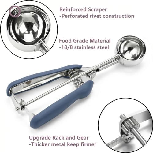 Ice Cream Scoop, 18/8 Stainless Steel Cookie Scoop, Cookie Scoops
