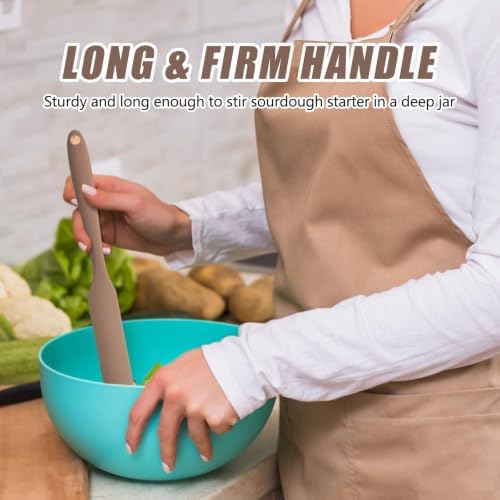 Silicone Jar Spatula, Non-Stick Heat Resistant Kitchen Thin Spatula, Sourdough
