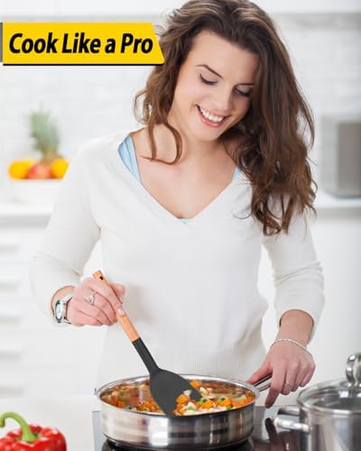 BUNDLEPRO Silicone Cooking Utensils Set