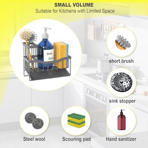 Fssvcd Maifan Sink Caddy Sponge Holder