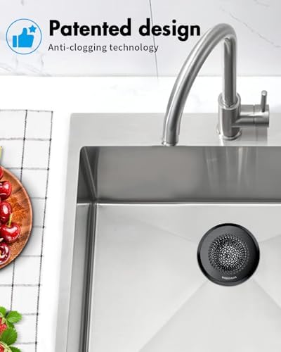Kitchen Sink Drain Strainer, Patented Reversible Chain Mesh Basket