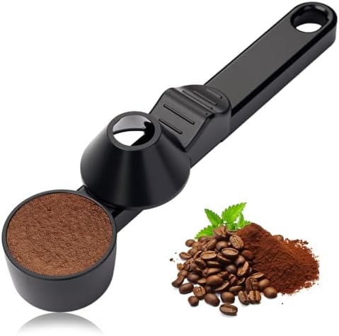 Coffee Scoop with Funnel for Ground Coffee, Protein Powder & Tea, for Reusable