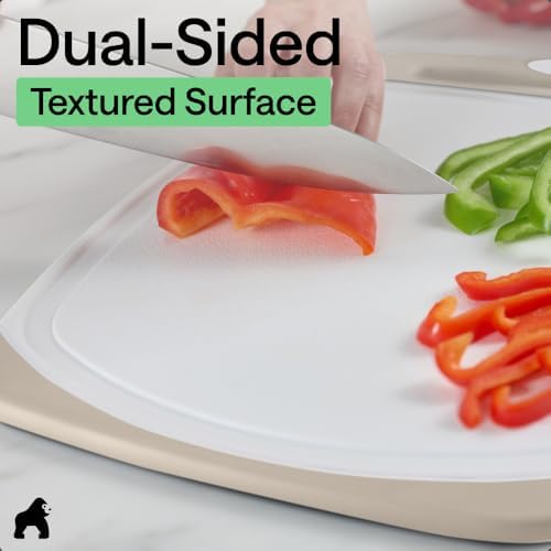 GORILLA GRIP BPA-Free Reversible Kitchen Cutting Board