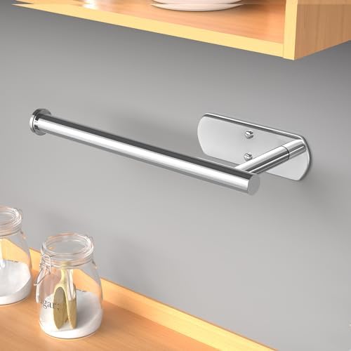VAEHOLD Self Adhesive Paper Towel Holder Under Cabinet Mount, Wall Mounted